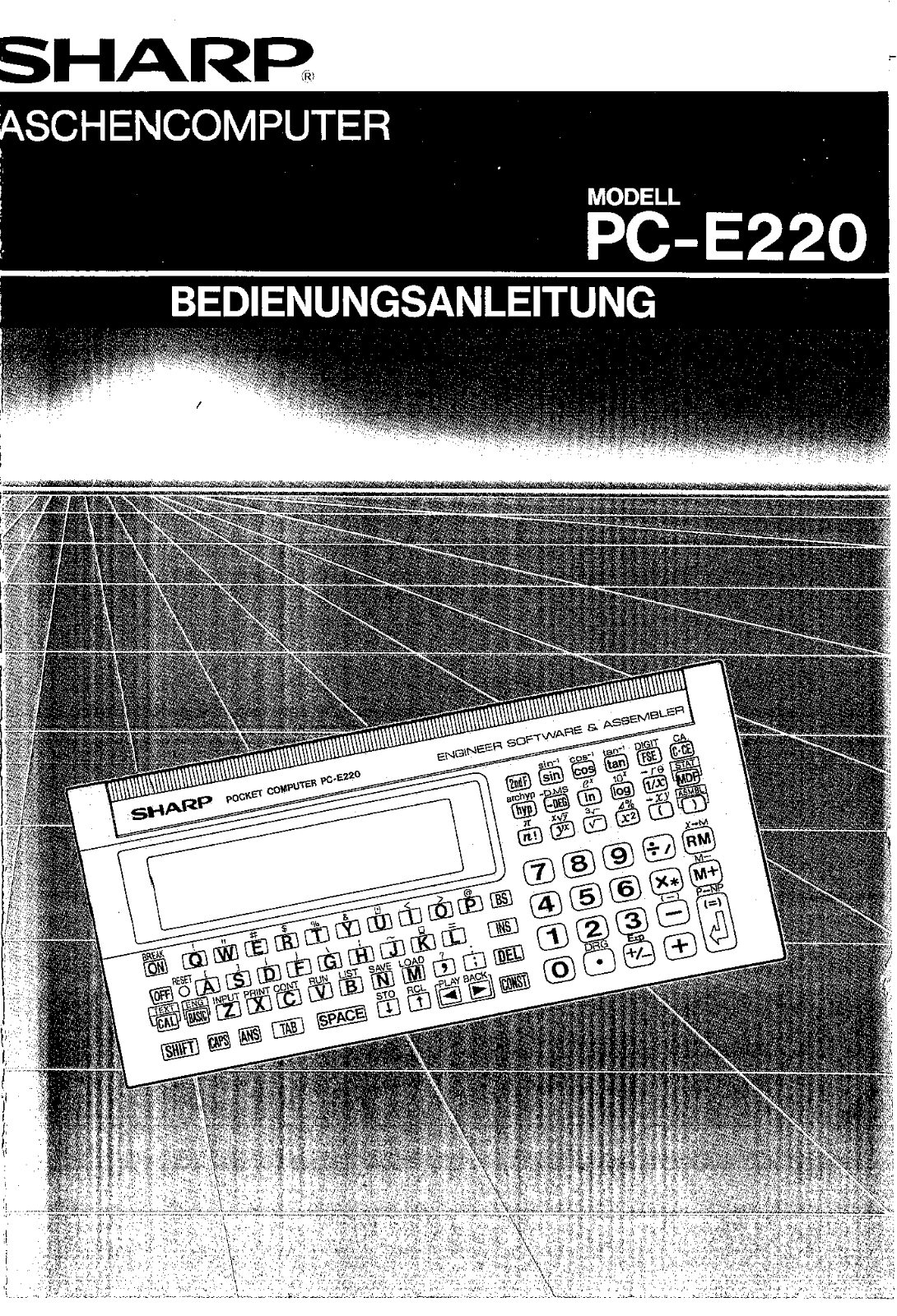 Sharp PCE220 User Manual