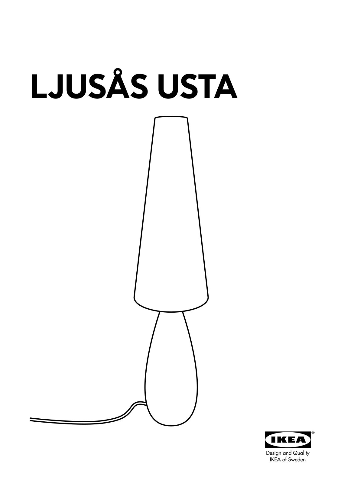 IKEA LJUSAS USTA User Manual