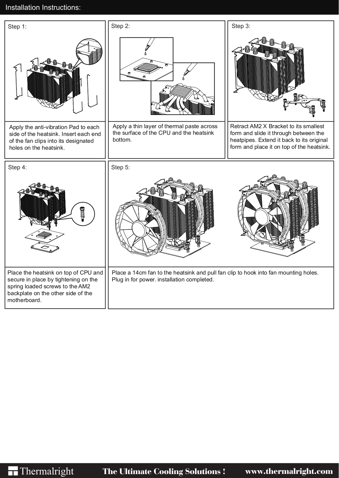 Thermalright Silver Arrow AM2 User Manual