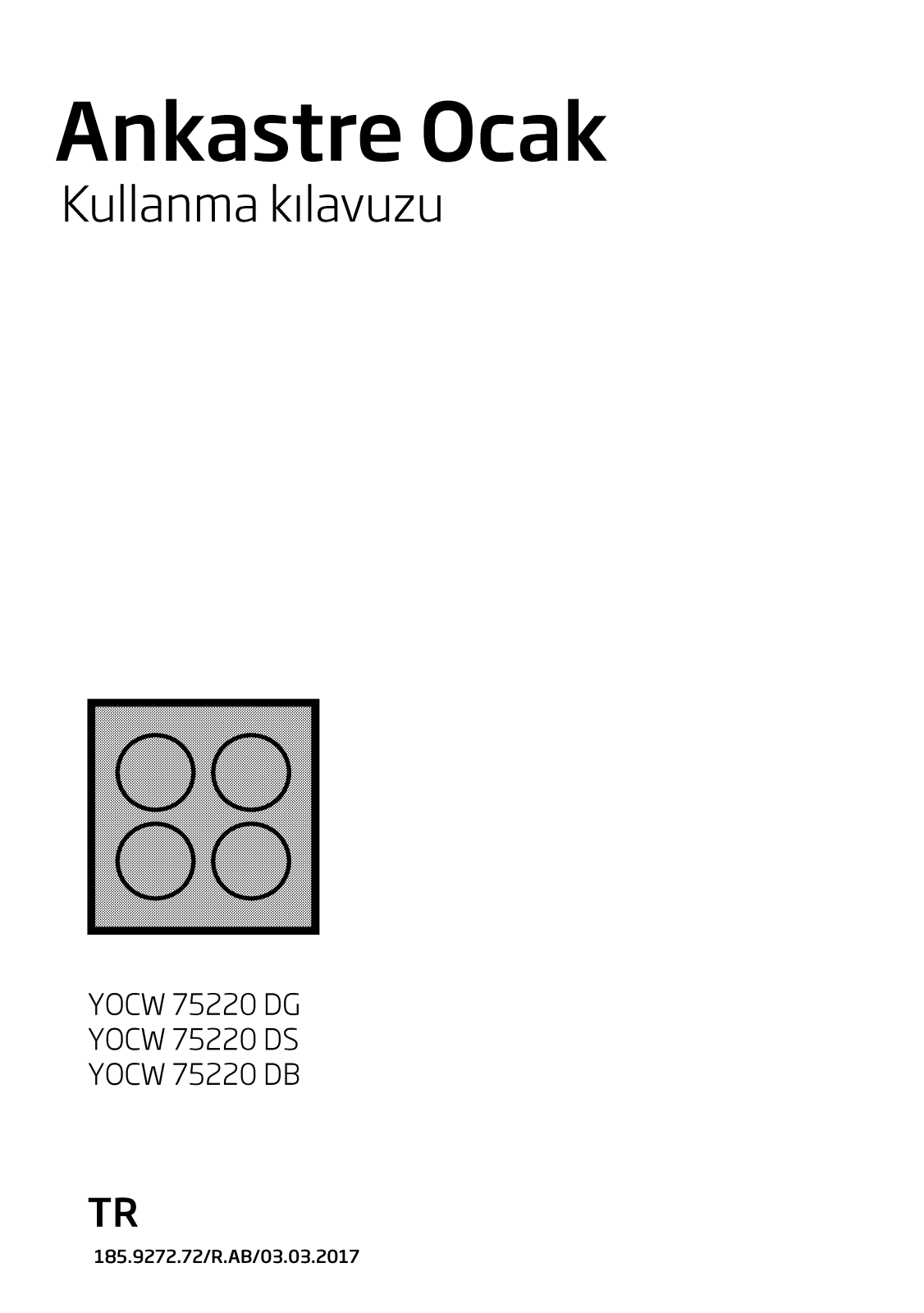 Beko YOCW 75220 DG, YOCW 75220 DS, YOCW 75220 DB User manual