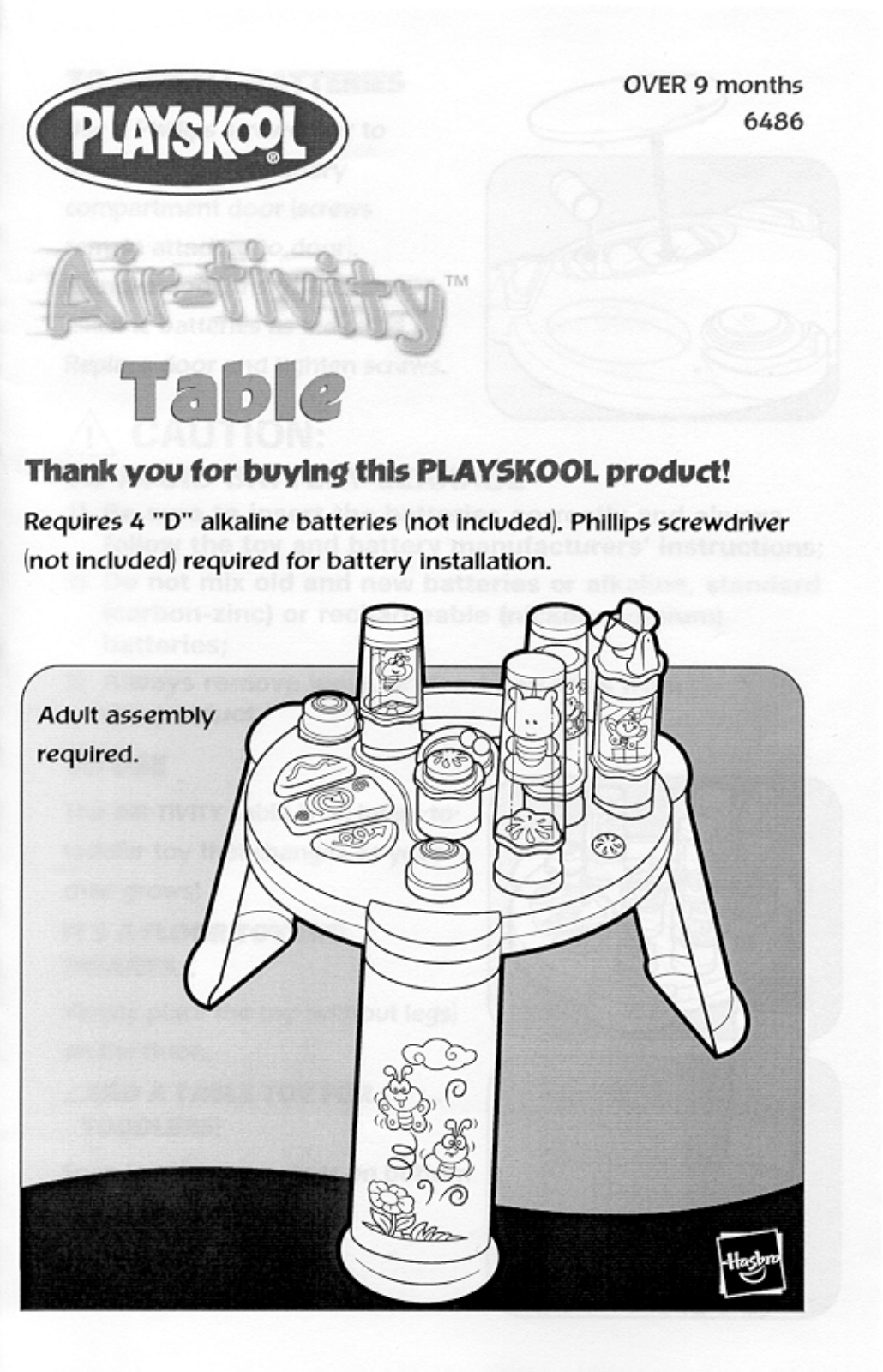 HASBRO Air-tivity Table User Manual