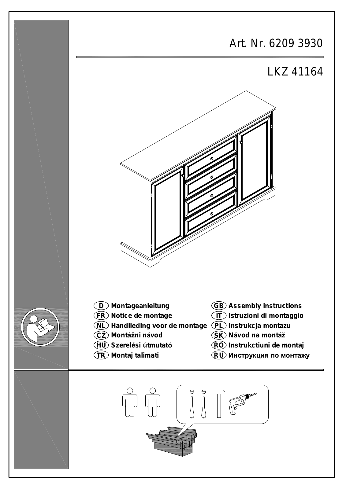 Home affaire 6209 3930 Assembly instructions