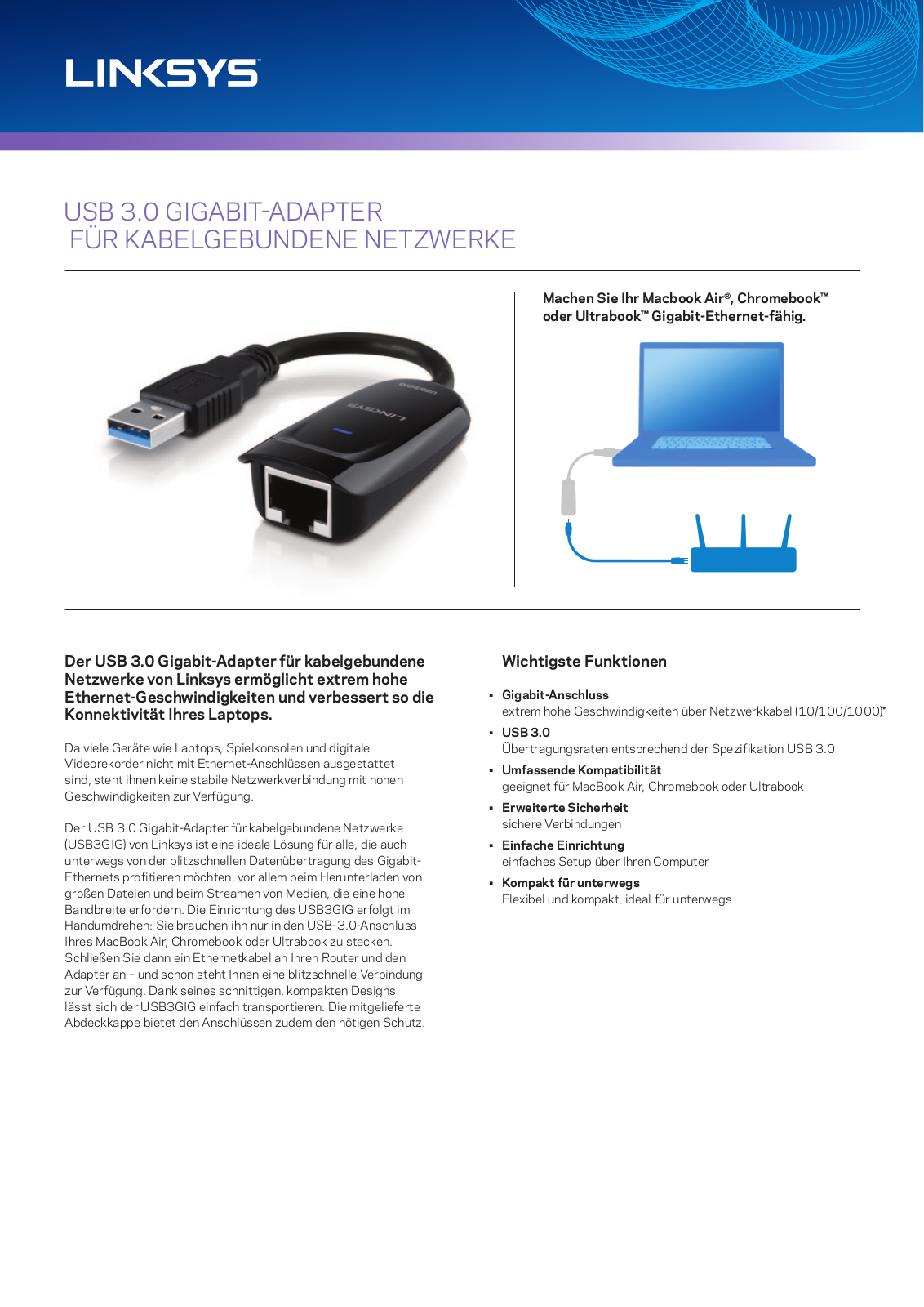 Linksys USB3GIG User Manual