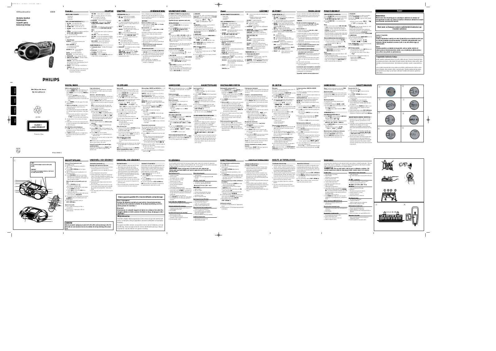 Philips AZ2535 User Manual