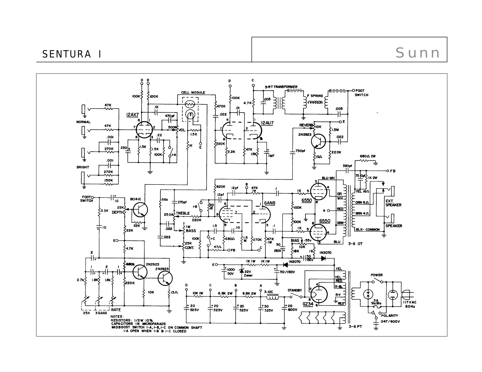 Sunn sentura i schematic