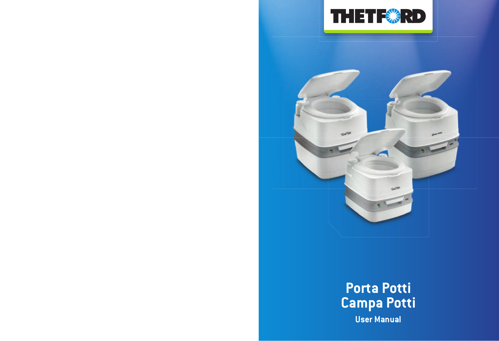 Thetford Porta Potti, Campa Potti User Manual