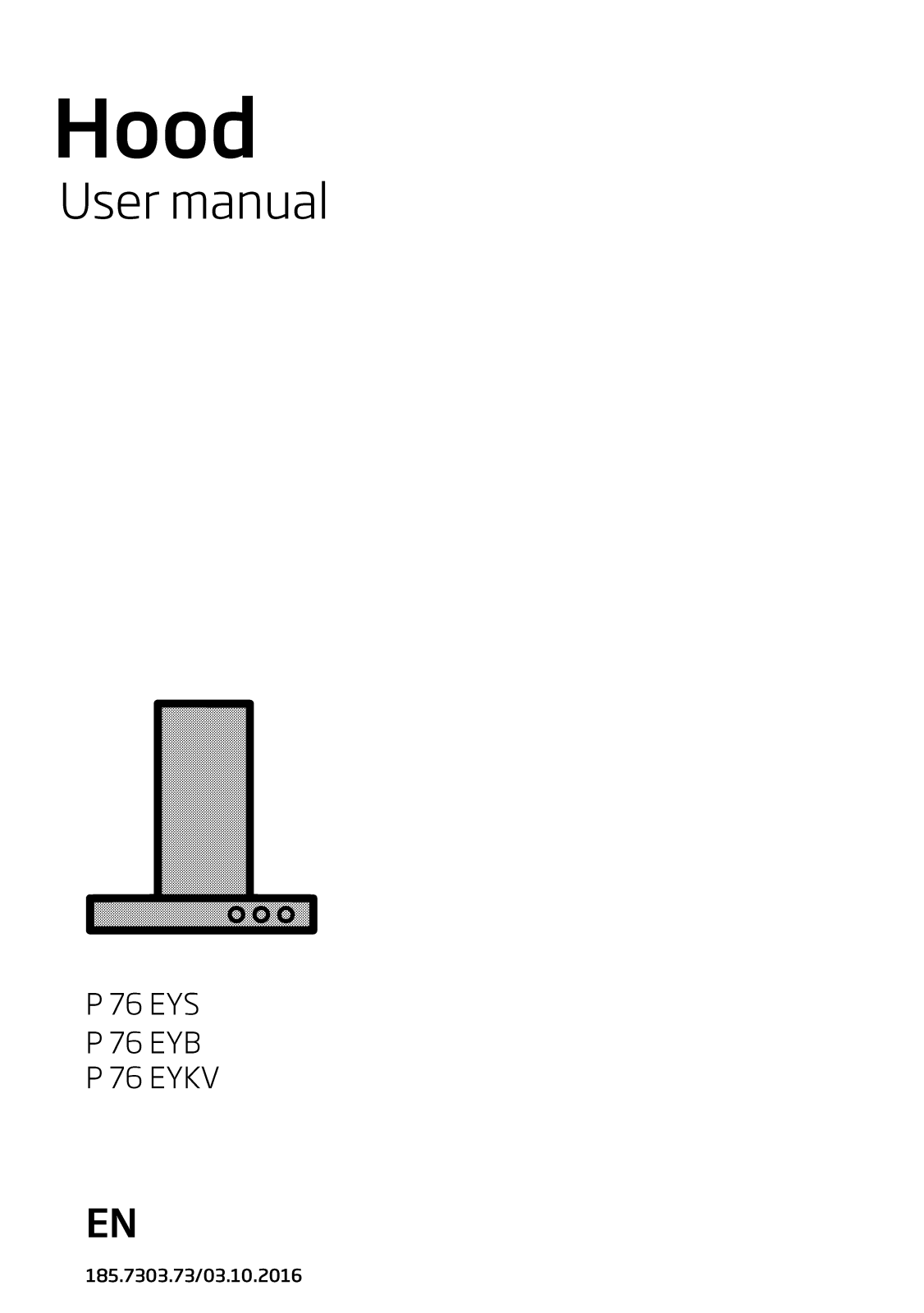 Beko P76EYS, P76EYB, P76EYKV User manual