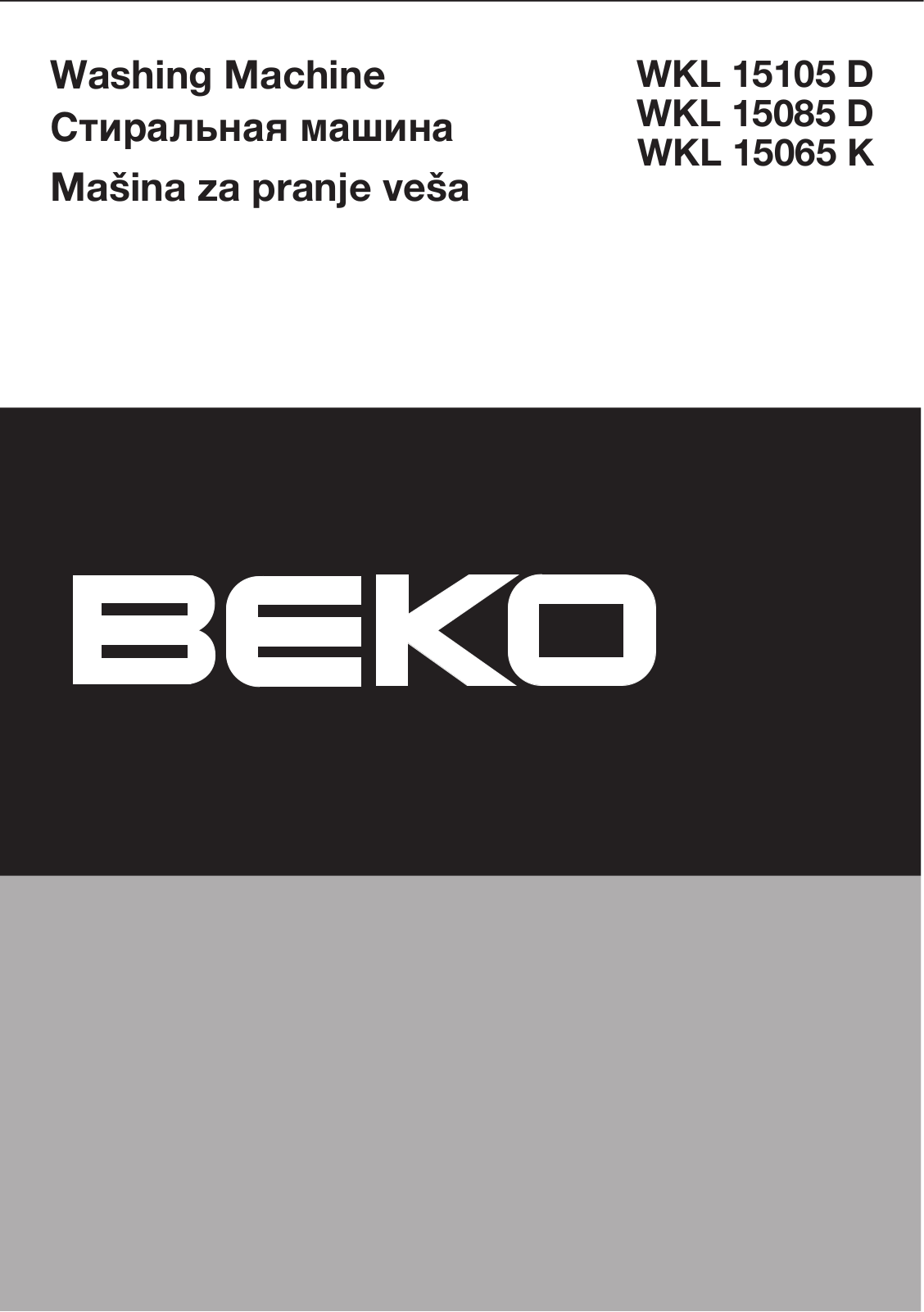 BEKO WKL 15065 K User Manual