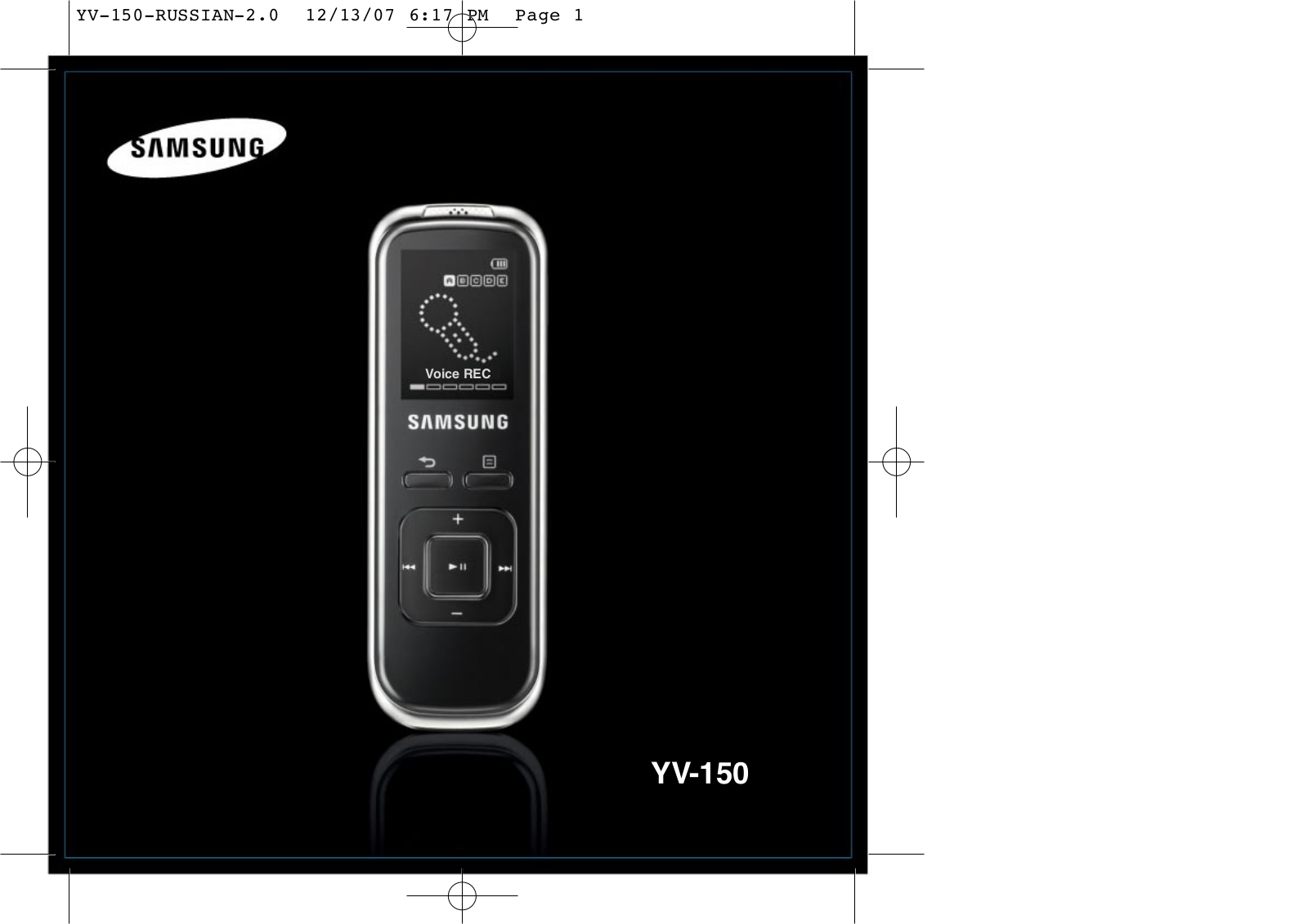 Samsung YV-150PX, YV-150X, YV-150PZ, YV-150Z User Manual