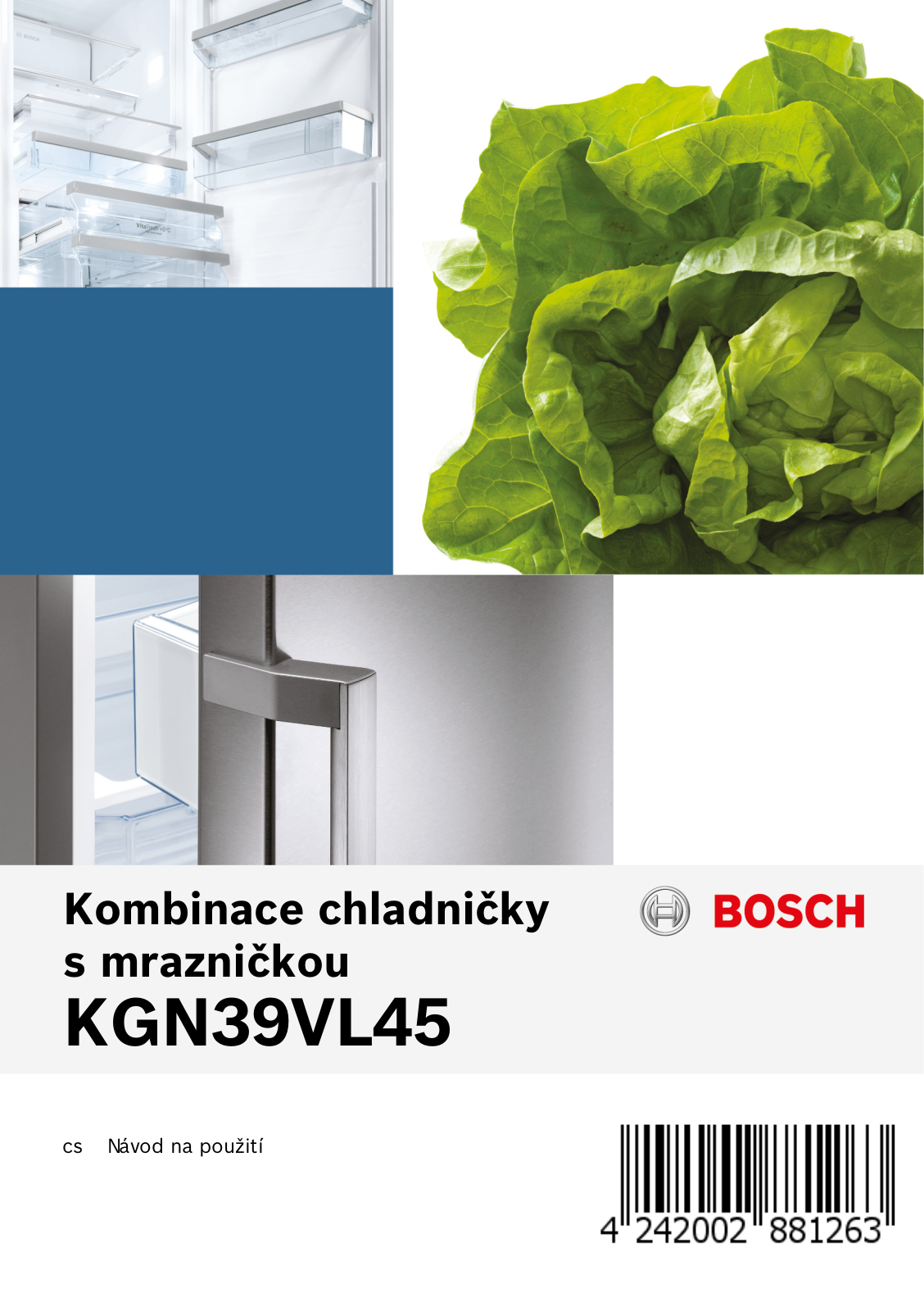 Bosch KGN39VL45 User Manual