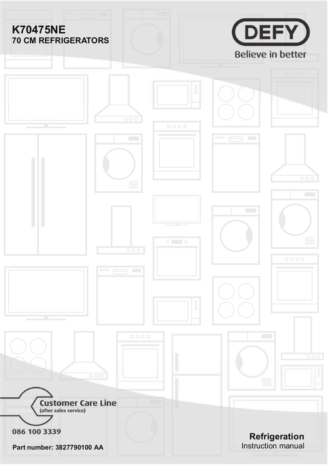 Defy K70475NE User Manual