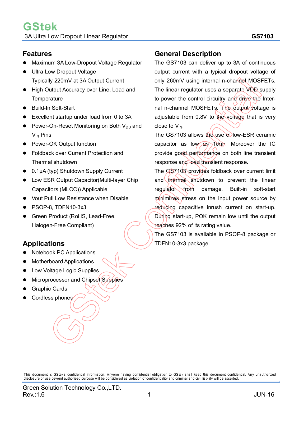 Datasheet gs7103 Datasheets - ManualMachine.com