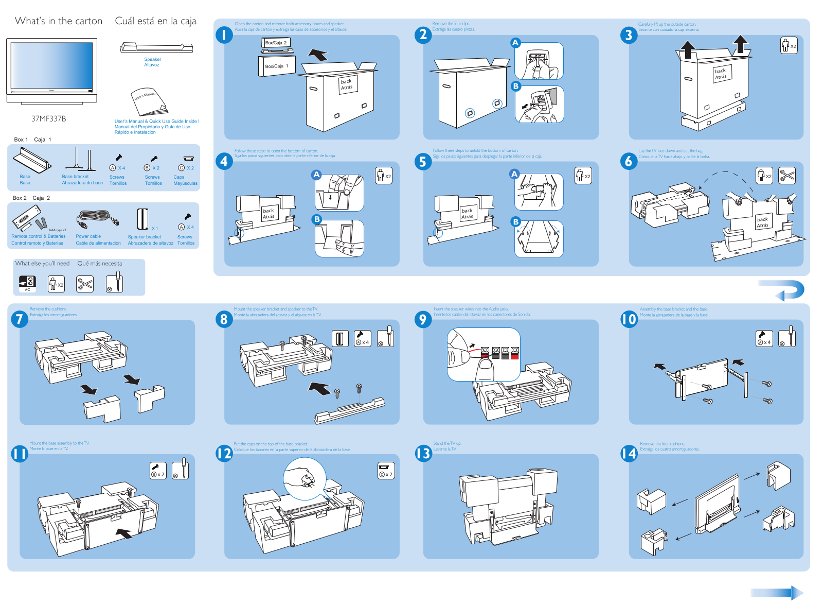 Philips 37MF337B, 37MF337B-37E, 37MF337B-37B User Manual