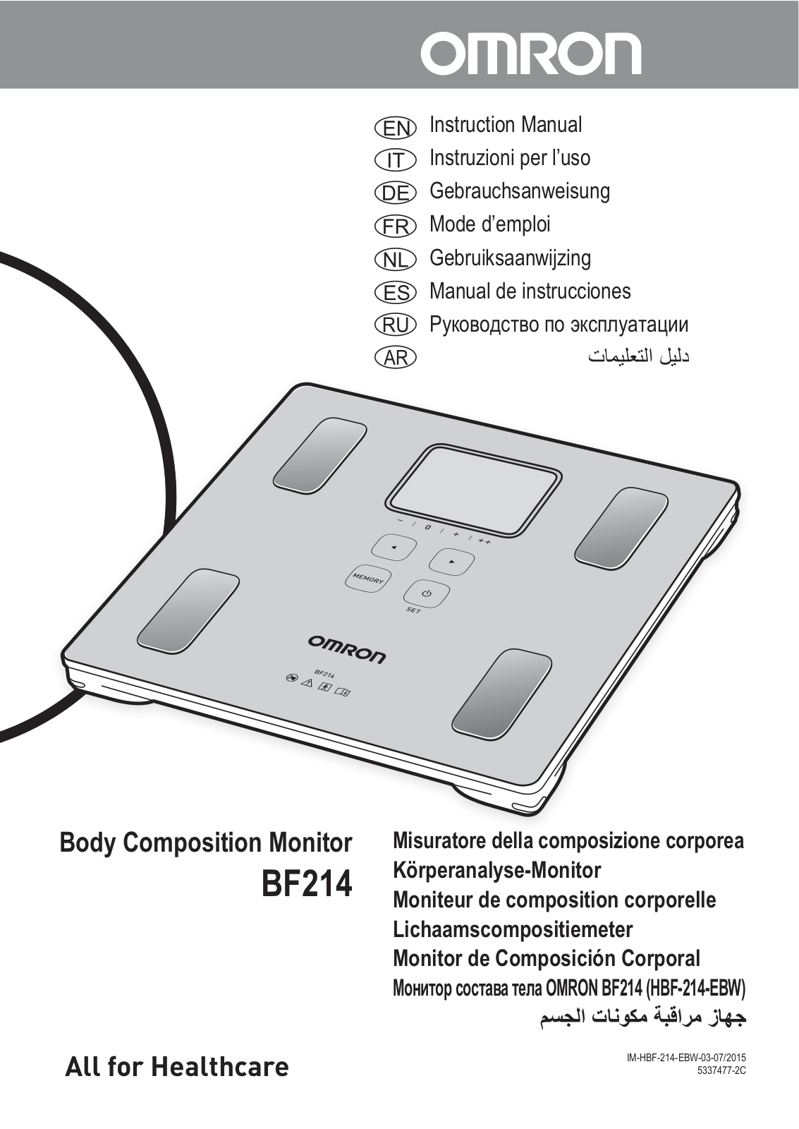 Omron BF214 User Manual