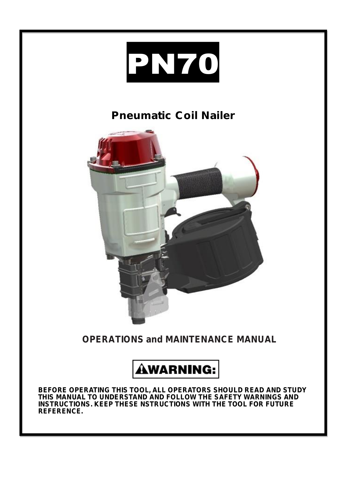 Montana PN70 Operation And Maintenance Manual