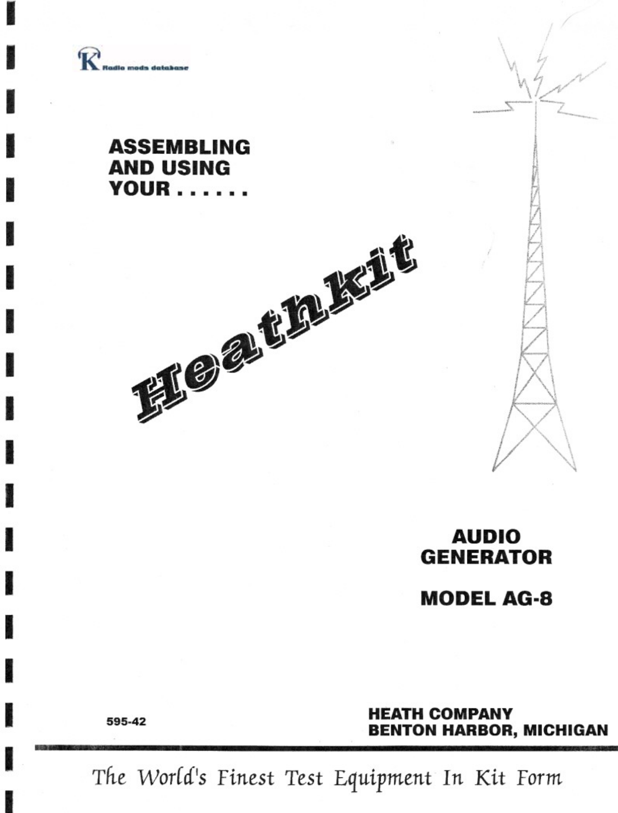 Heath Heathkit AG-8 Operating Manual