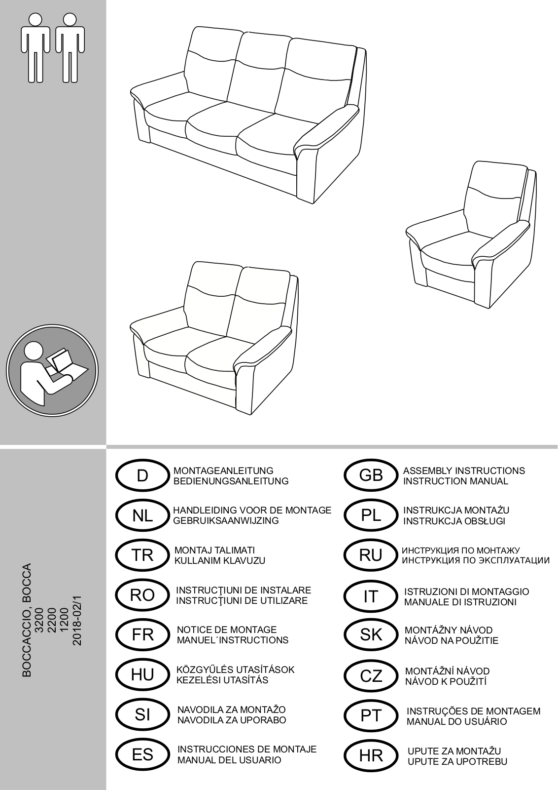 Home affaire Bocca Assembly instructions