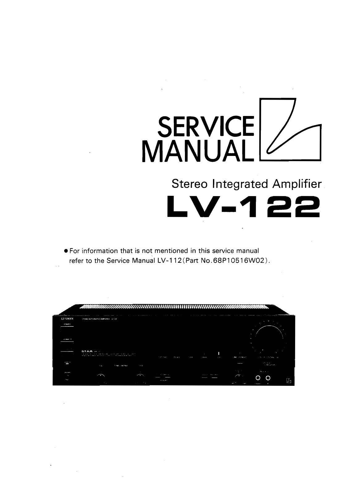 Luxman LV-122 Service Manual