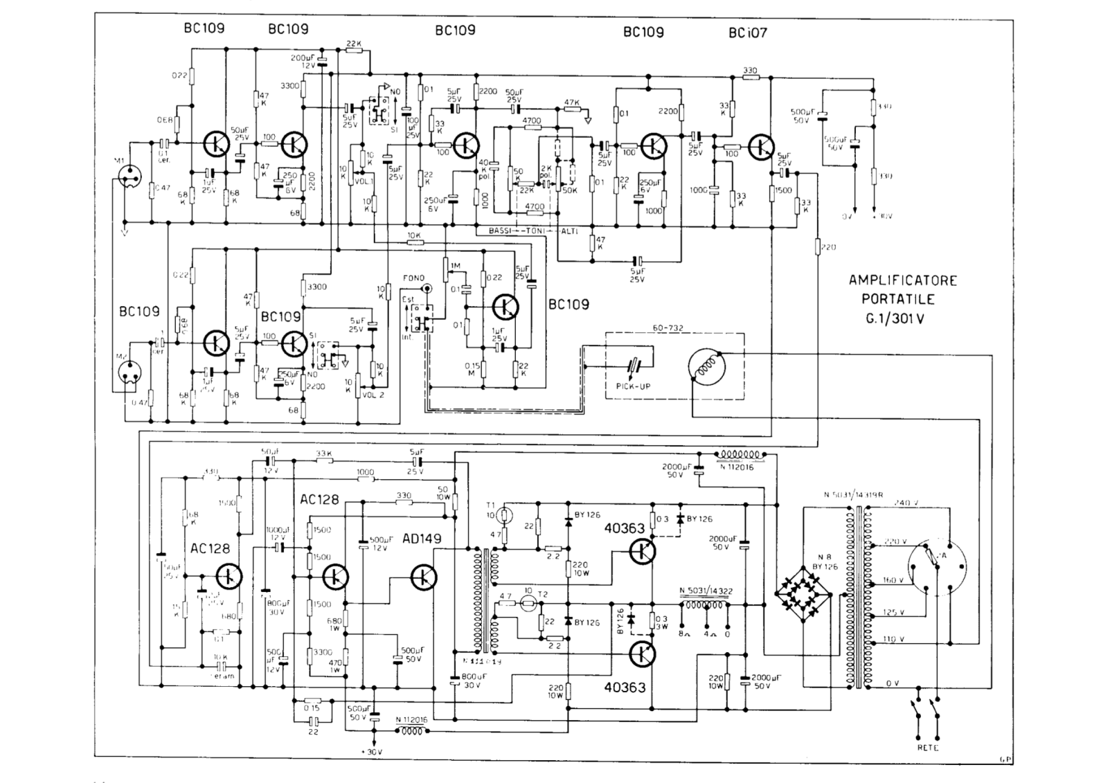 Geloso G1-301V Schematic