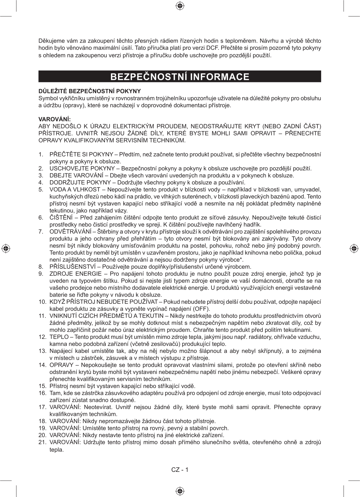 Sencor SDC 8200 User Manual