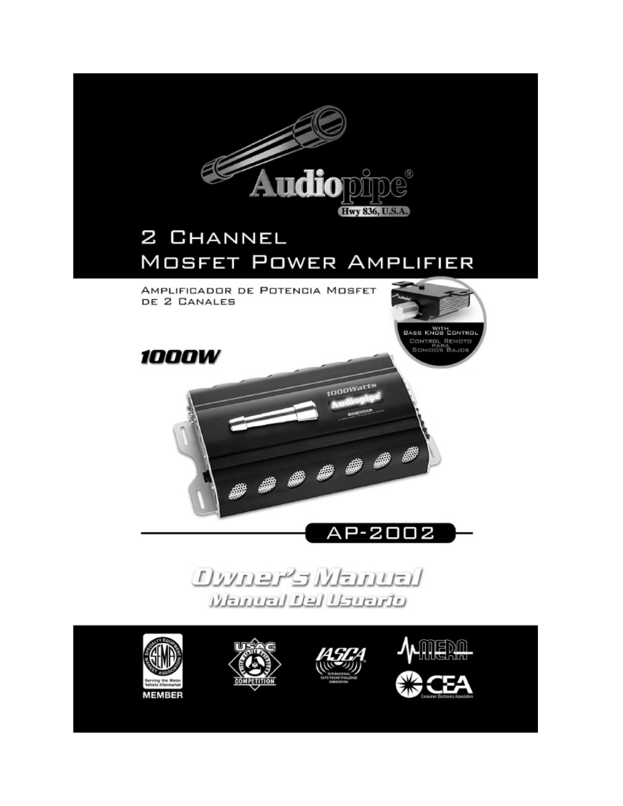 Audiopipe AP-2002 Owners Manual