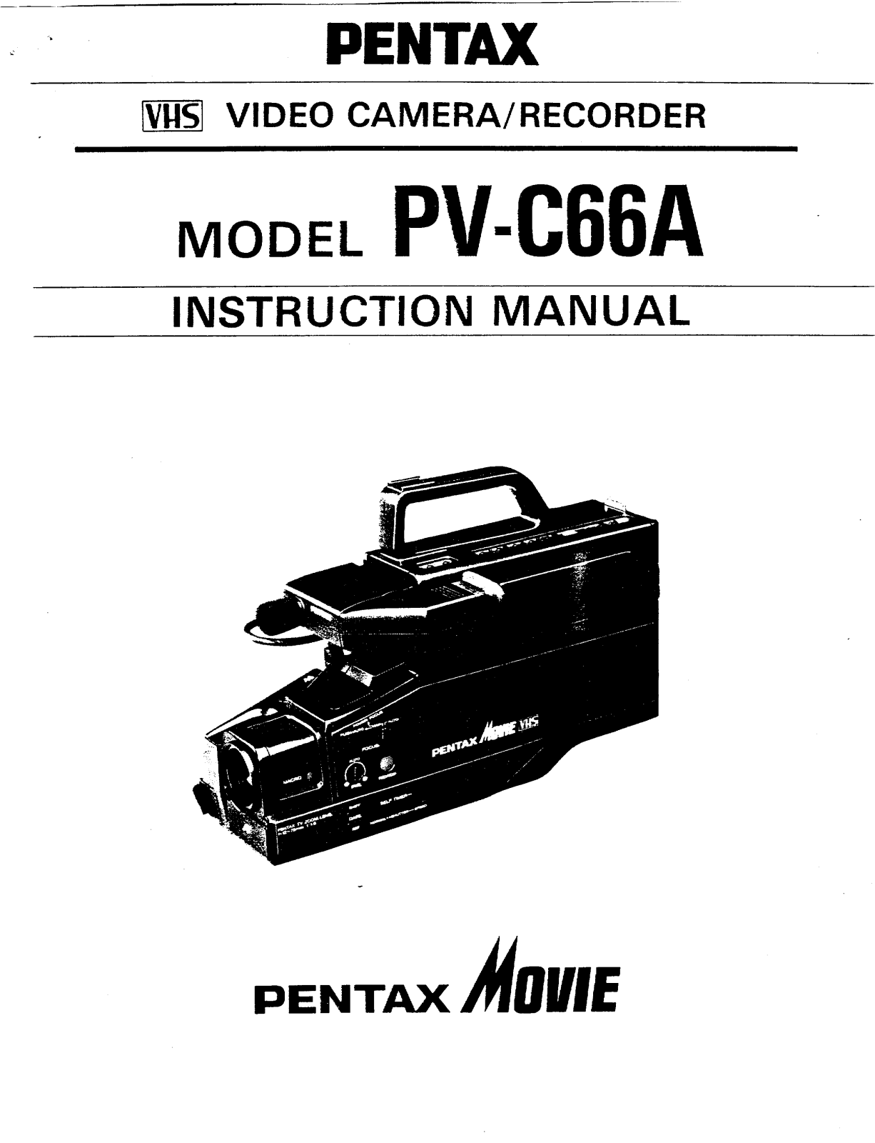 Pentax PVC66A User Manual