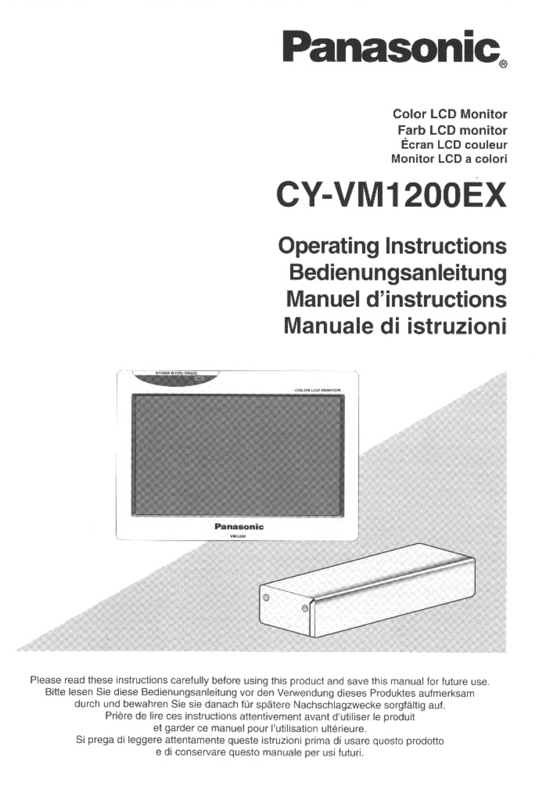 Panasonic cy-vm1200ex Operation Manual