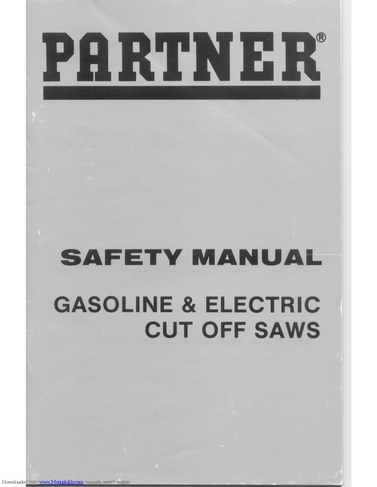 Partner K1250 Safety Manual