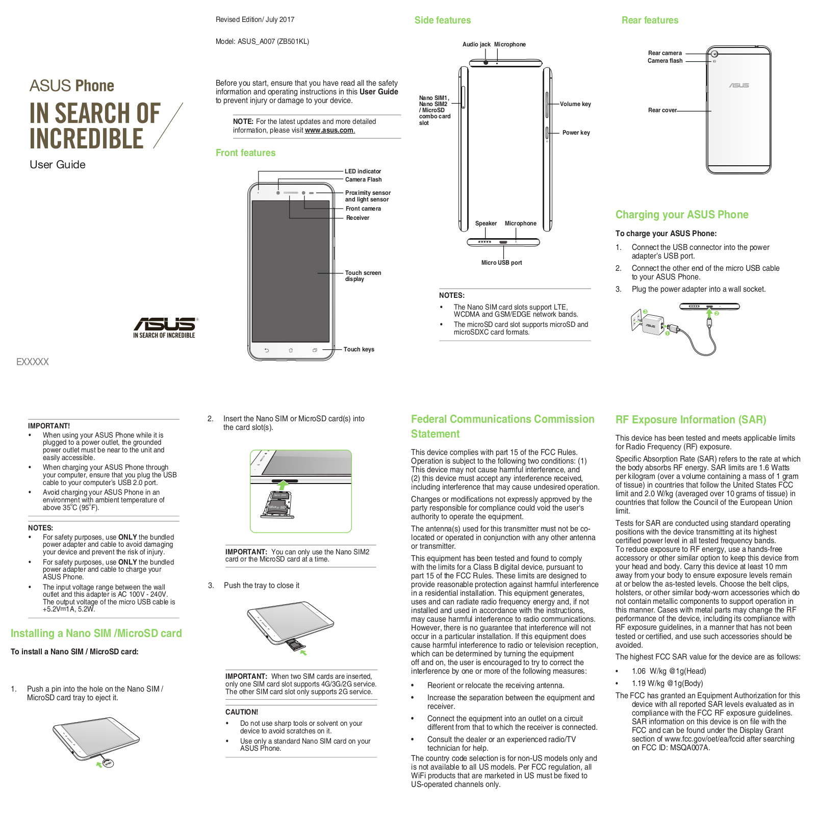 ASUS A007A User Manual