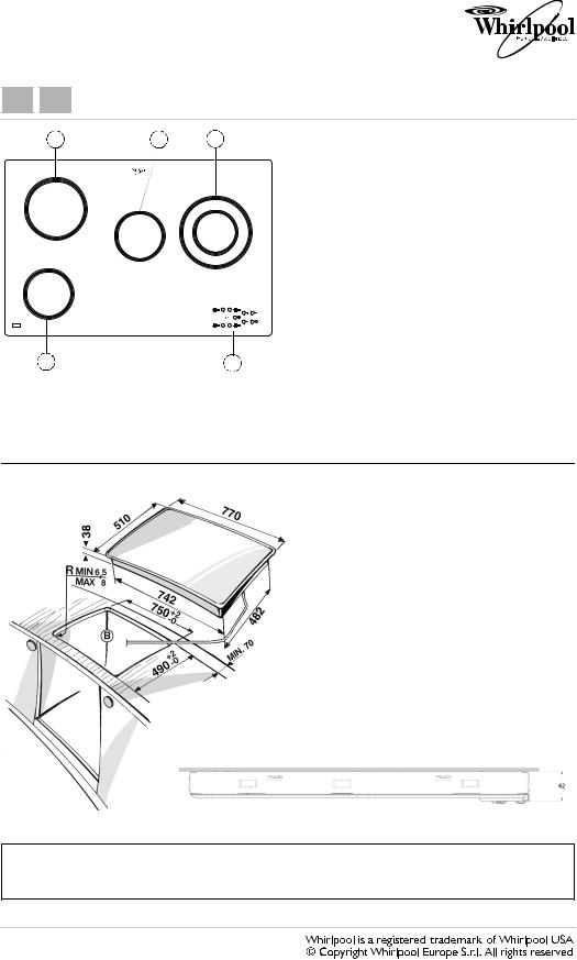 Whirlpool AKT 833/LX PROGRAM CHART