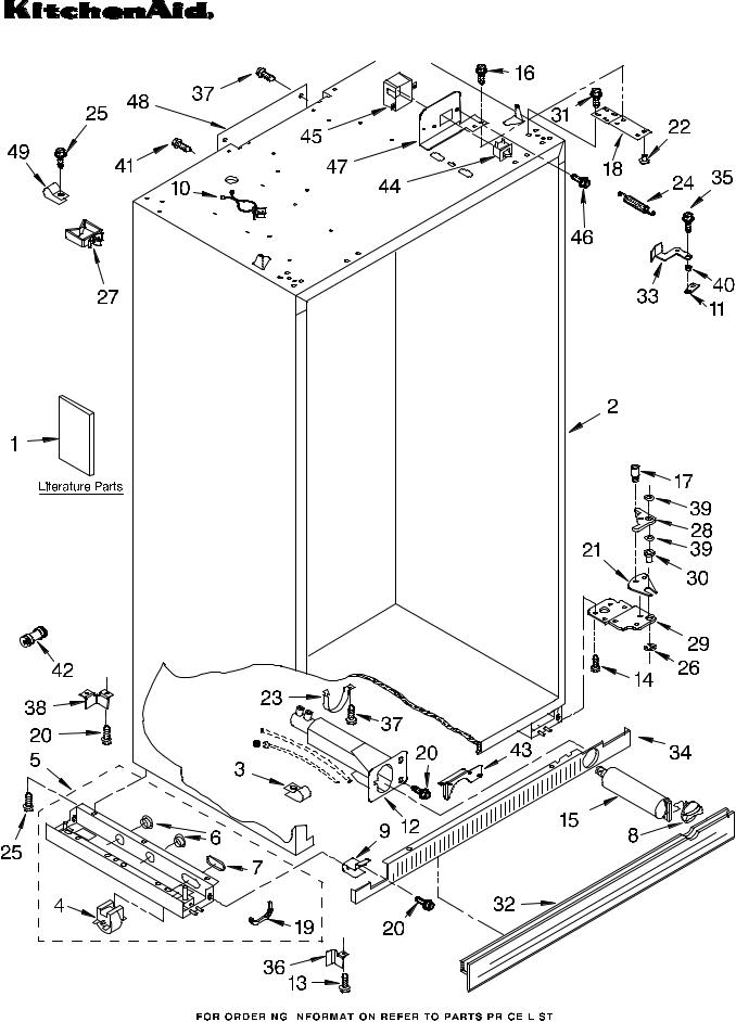 KitchenAid KSSS42QMX03 Parts List