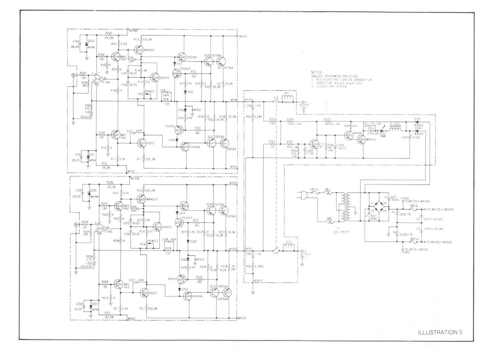 Phase Linear 300 Schematic