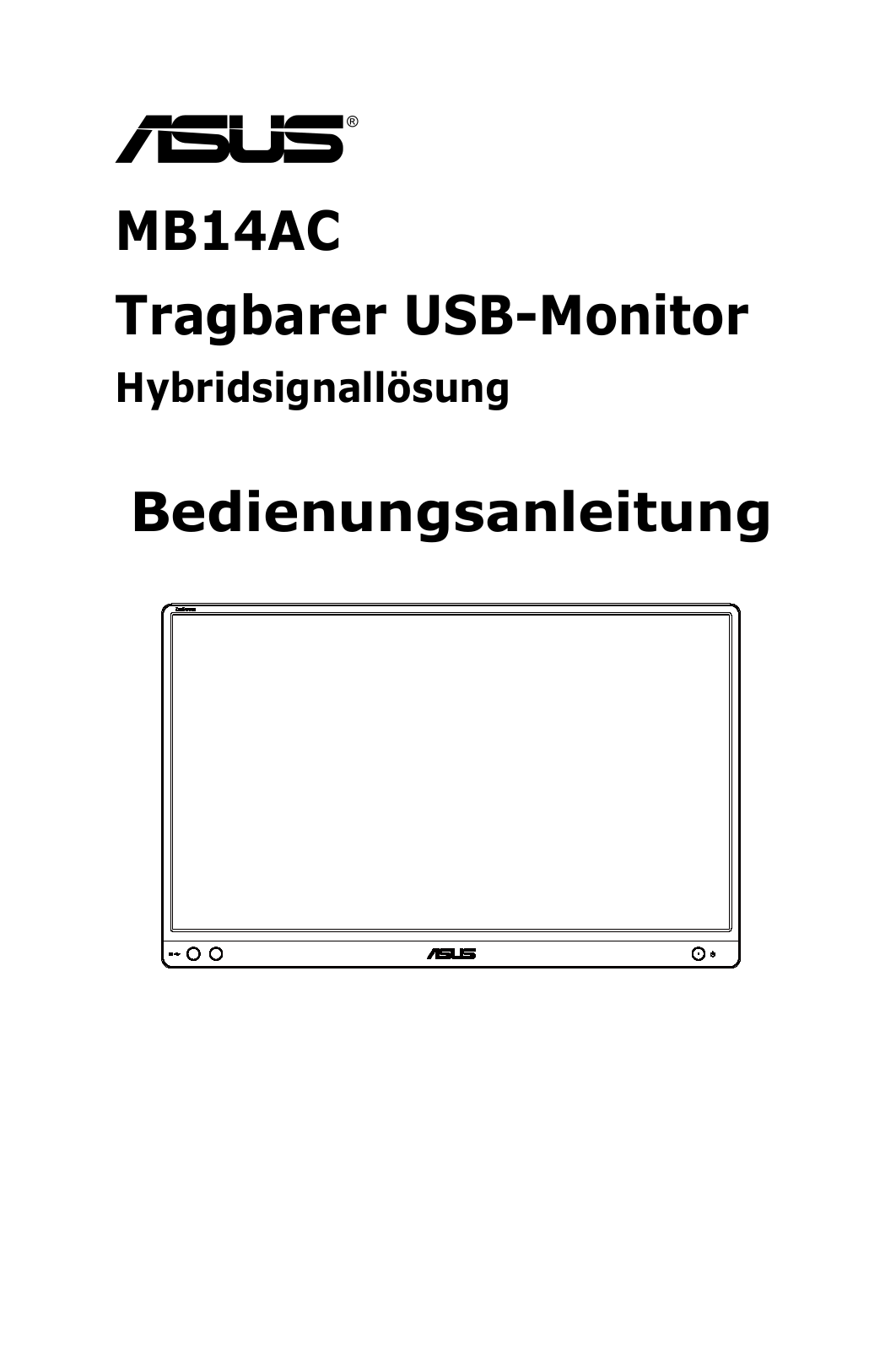 ASUS ZenScreen MB14AC User manual