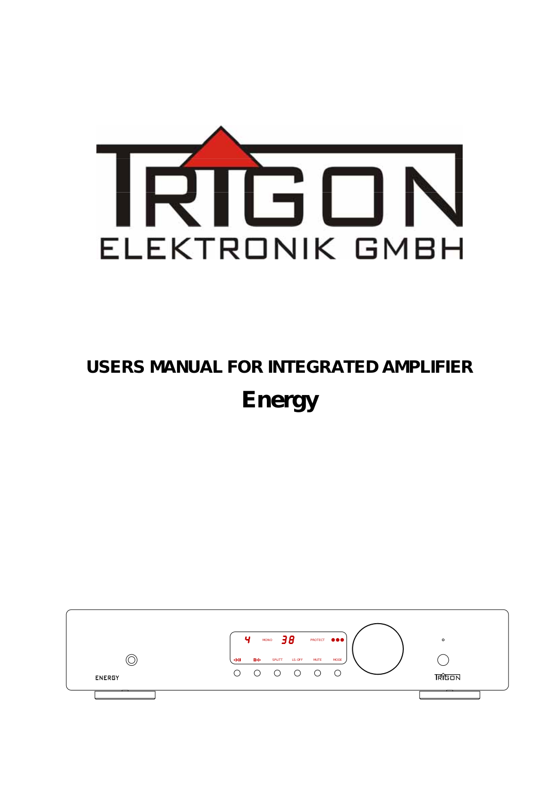 Trigon Energy User Manual - ManualMachine.com