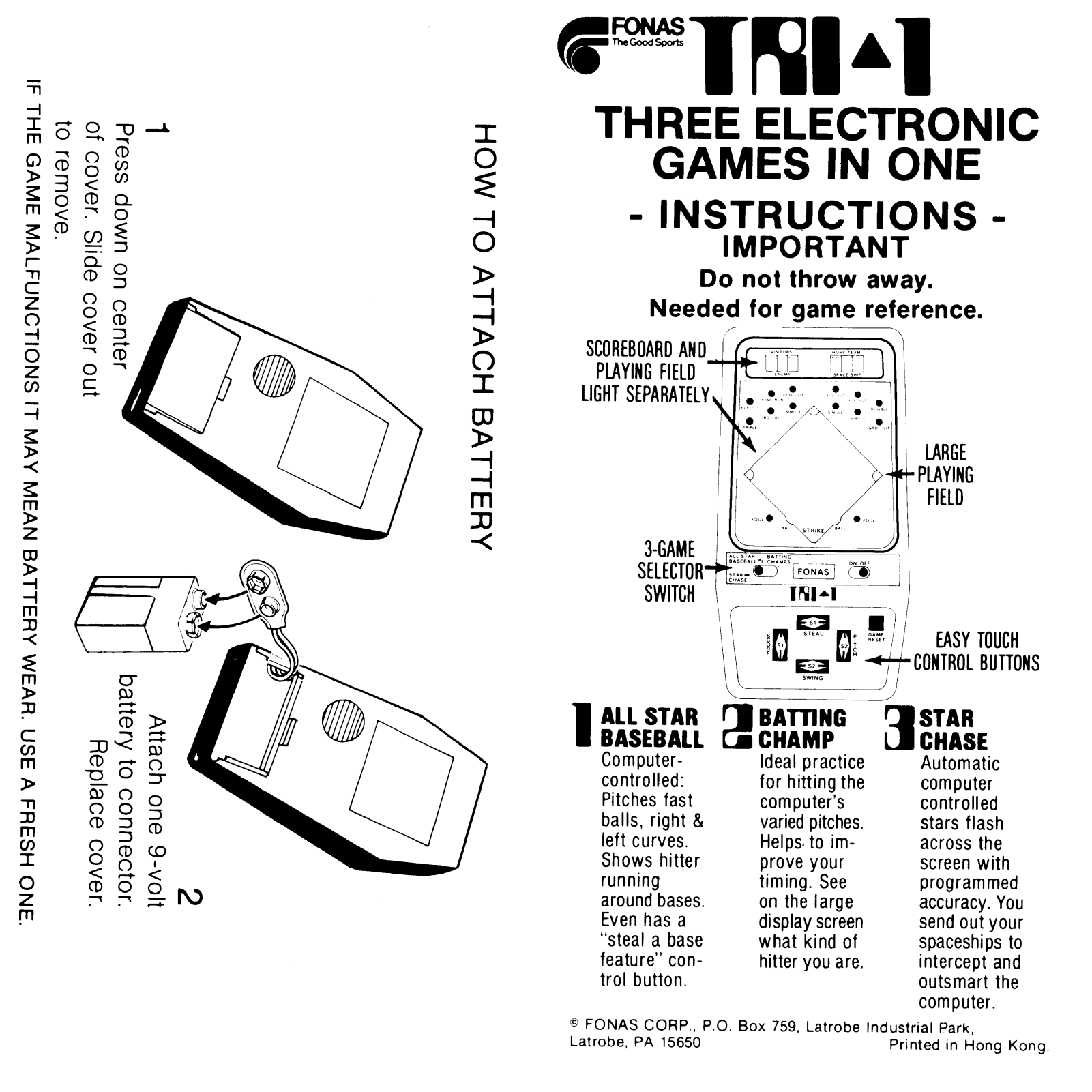 Fonas Tri1 User Guide