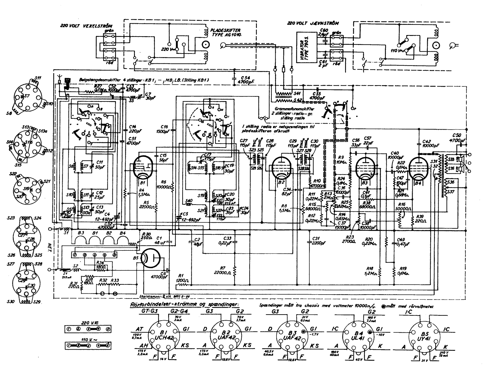 Aristona Troubadour AS32AS Schematic