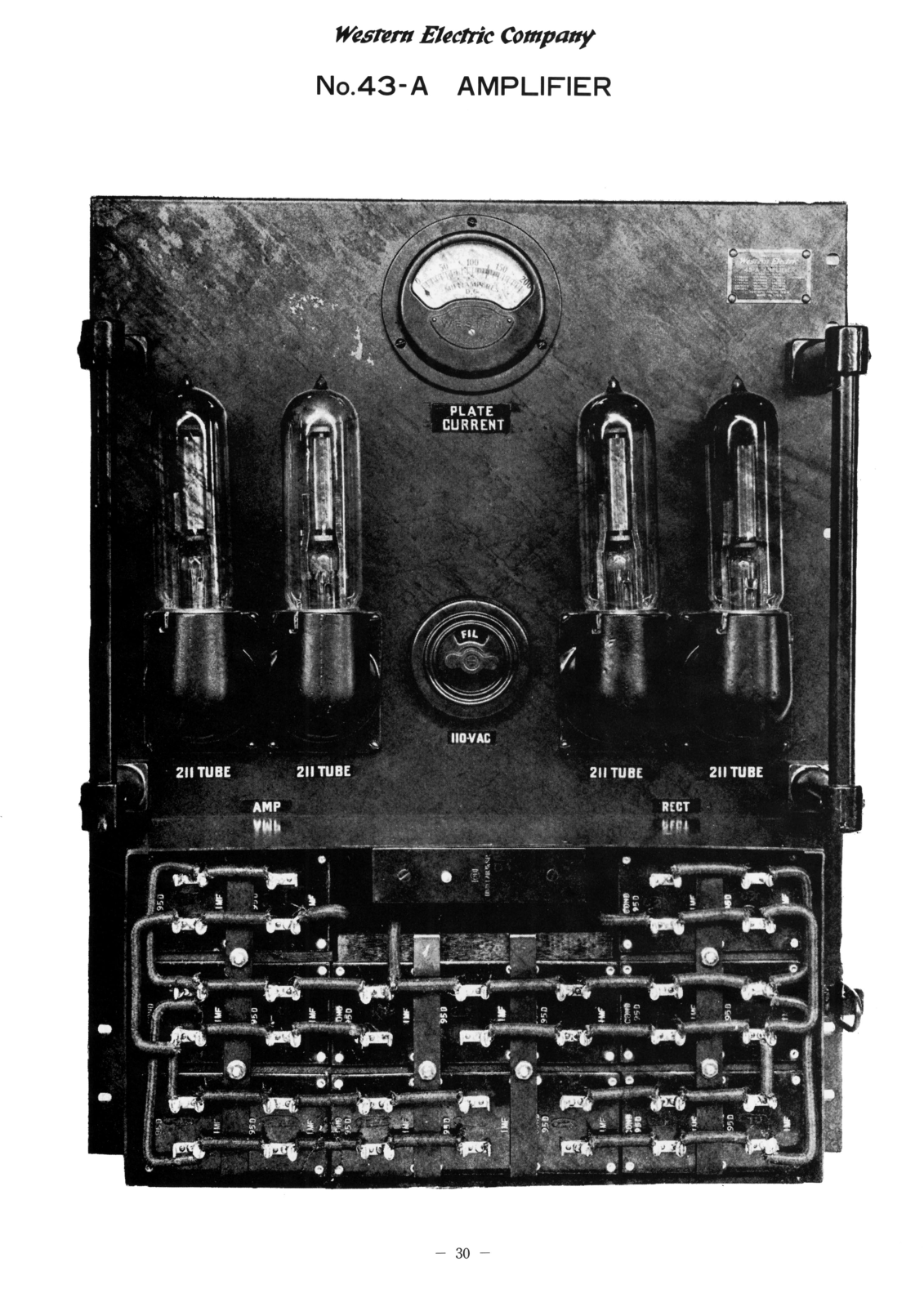 Western Electric 43-A Schematic