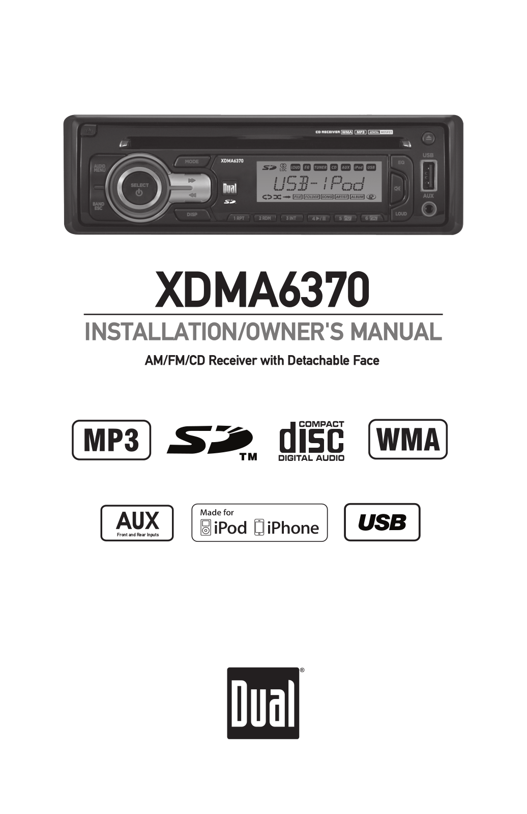 Dual WMA XDMA6370 User Manual