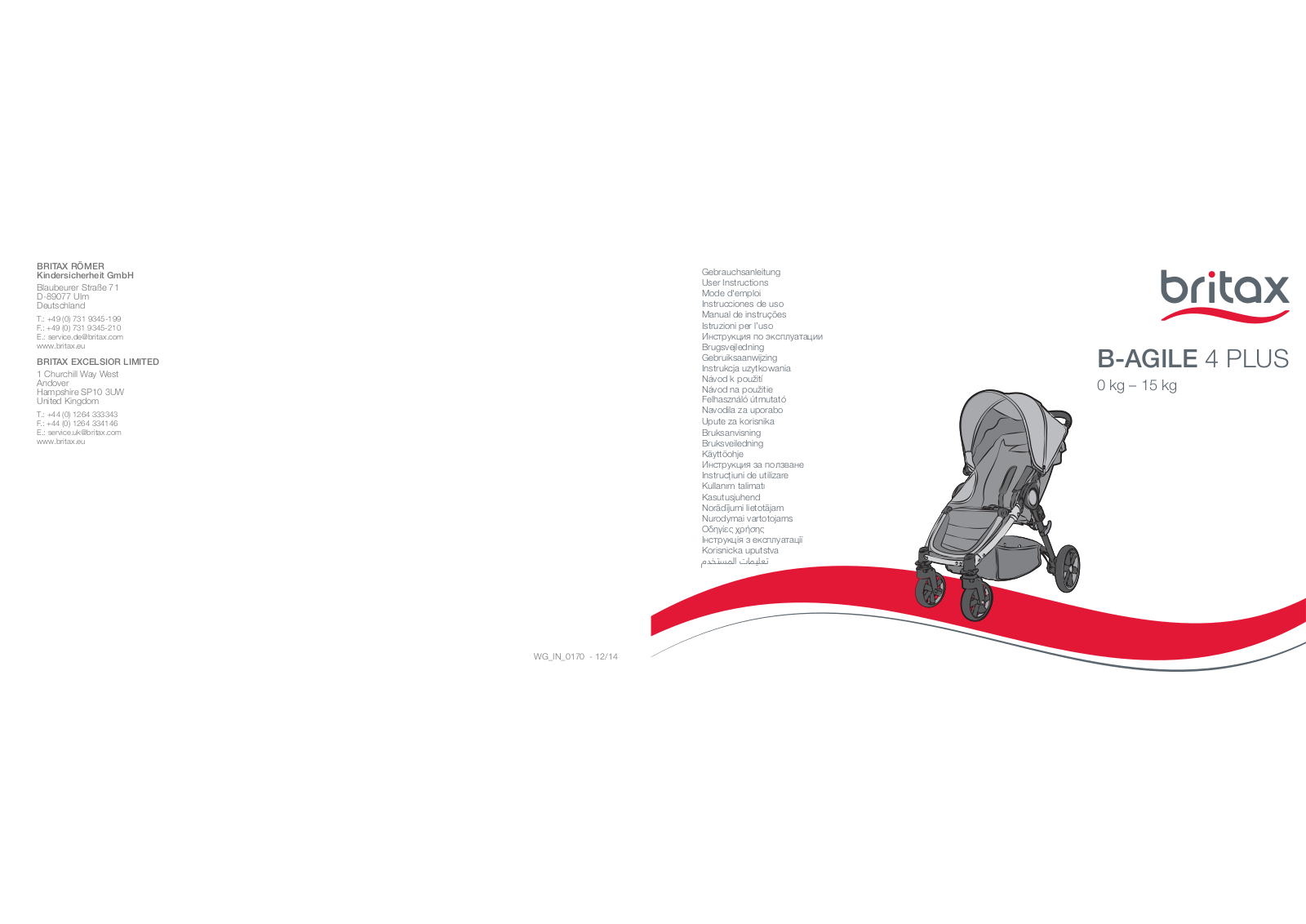 Britax/Römer B-AGILE 4 PLUS User Manual