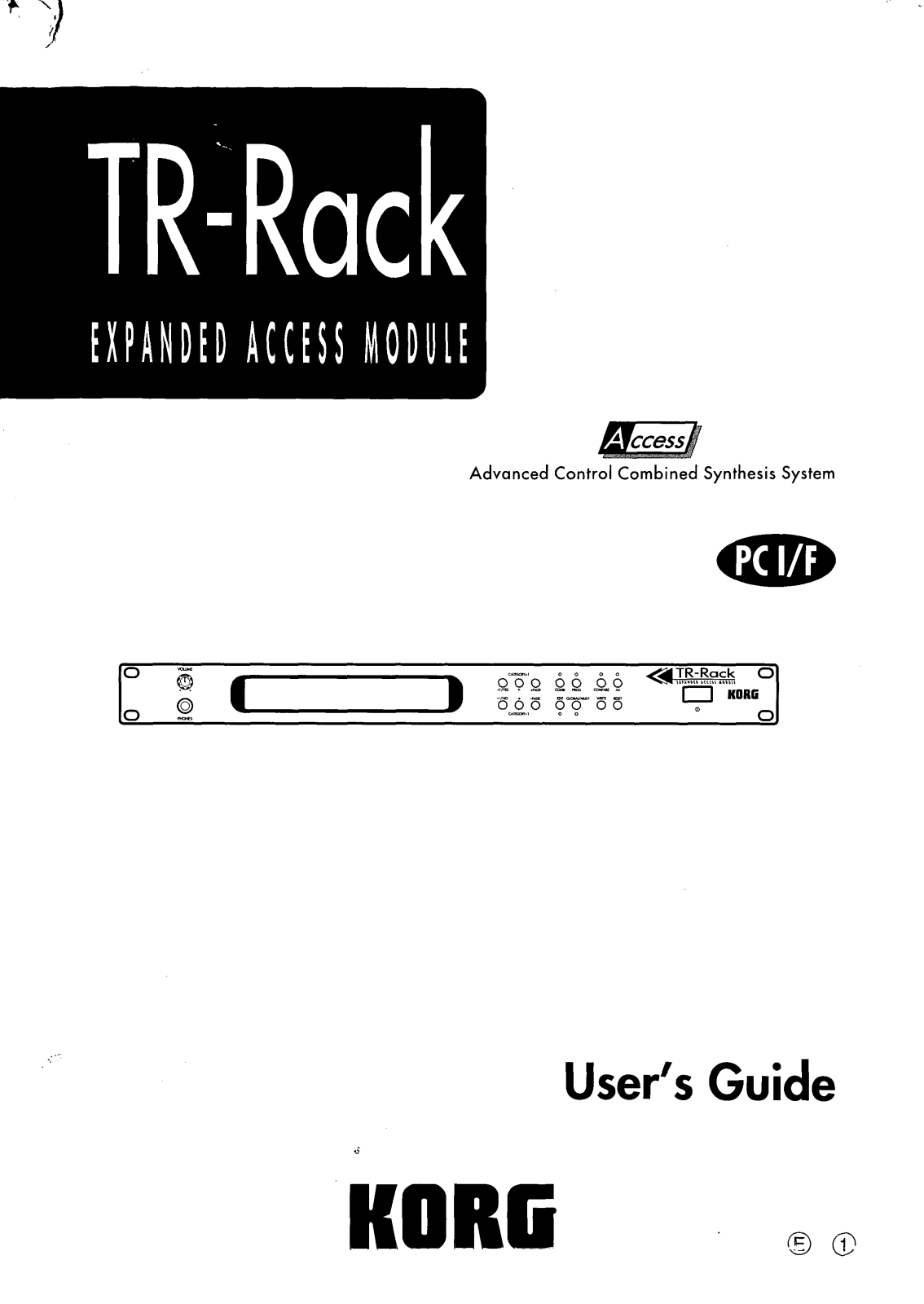 Korg Tr-rack User Manual