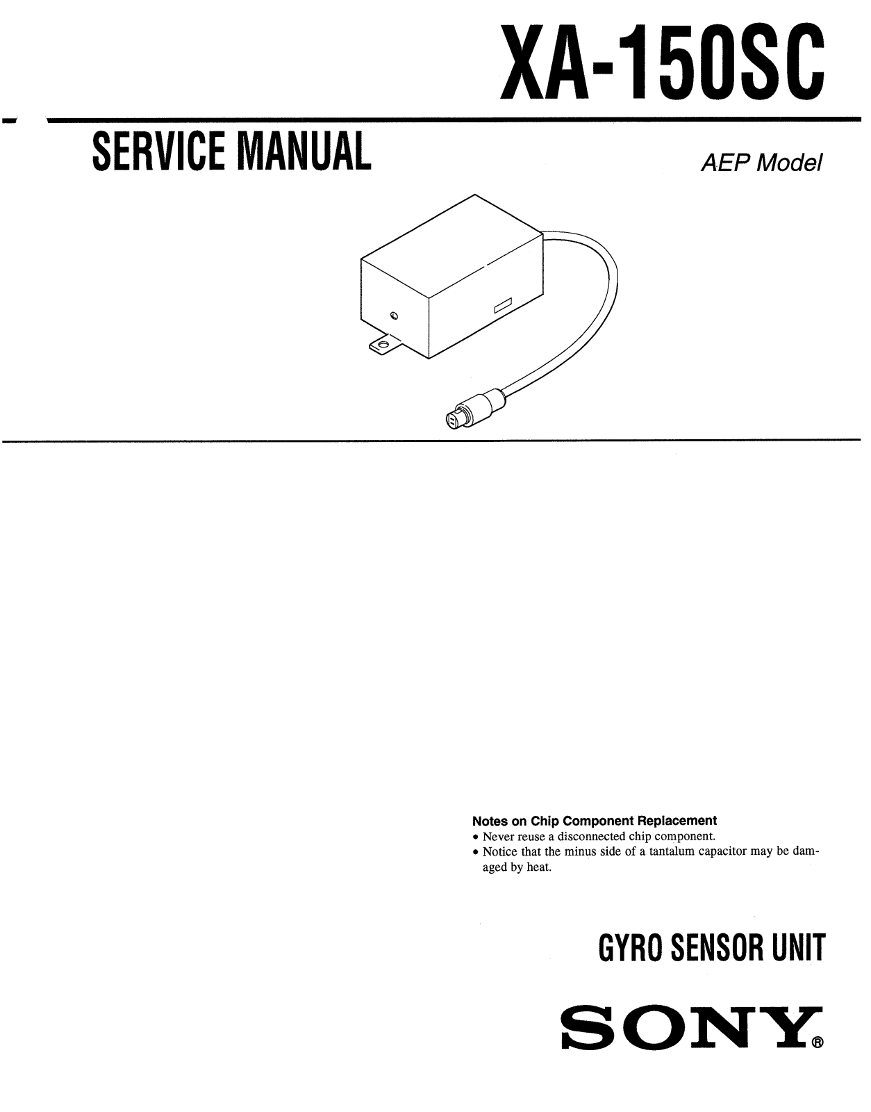 Sony XA-150-SC Service manual