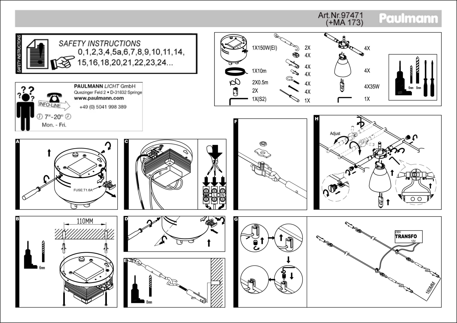 Paulmann 974.71 Safety instructions - ManualMachine.com