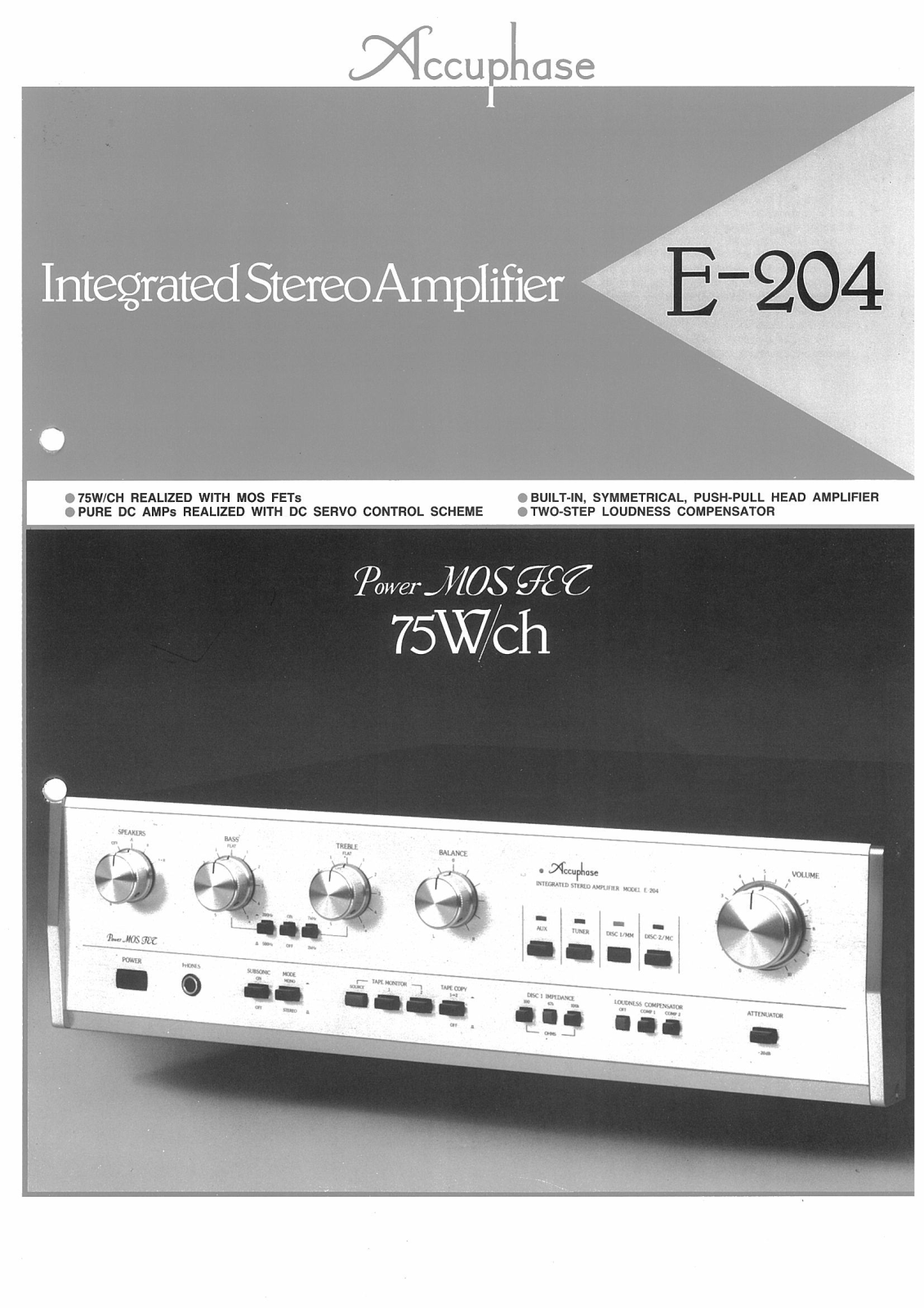 Accuphase E-204 Brochure