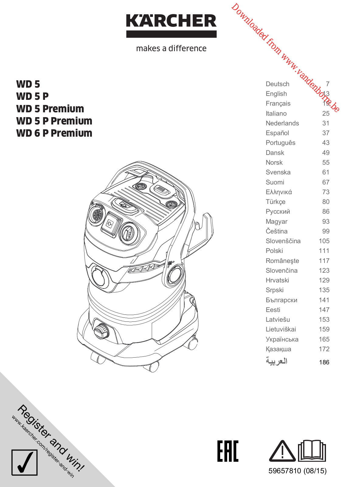 KARCHER WD 5 P Premium User Manual