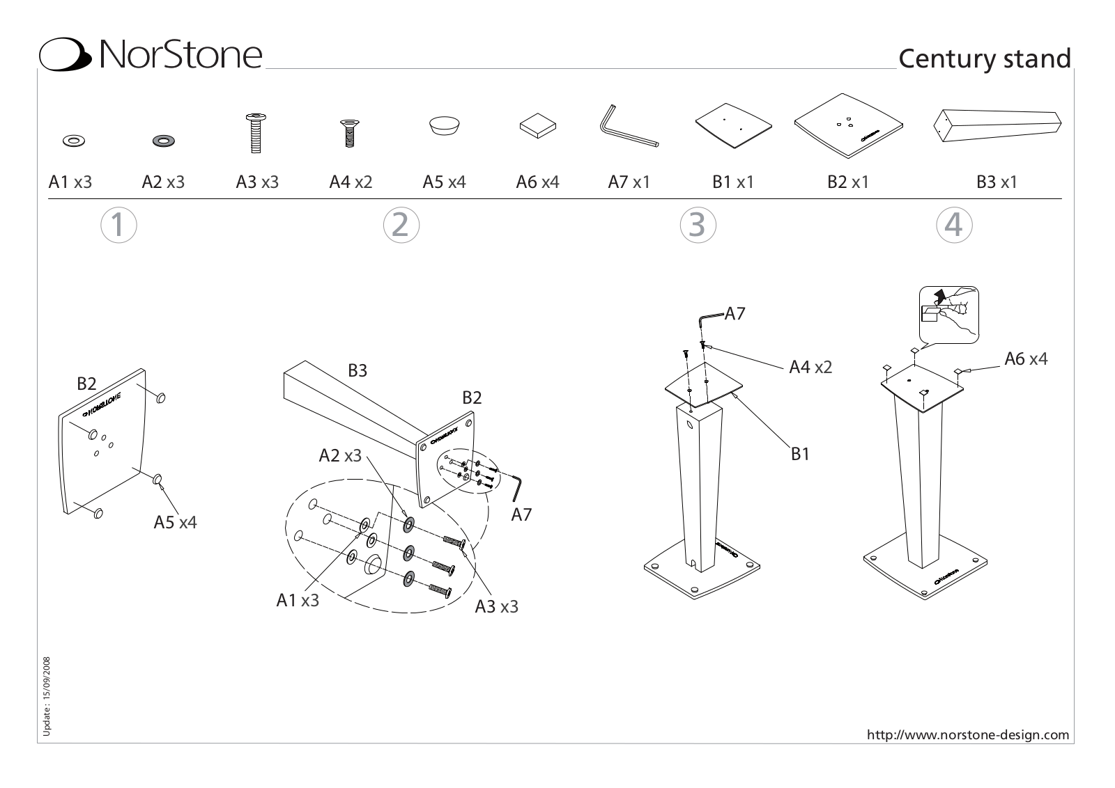 Norstone Century Stand User guide - ManualMachine.com