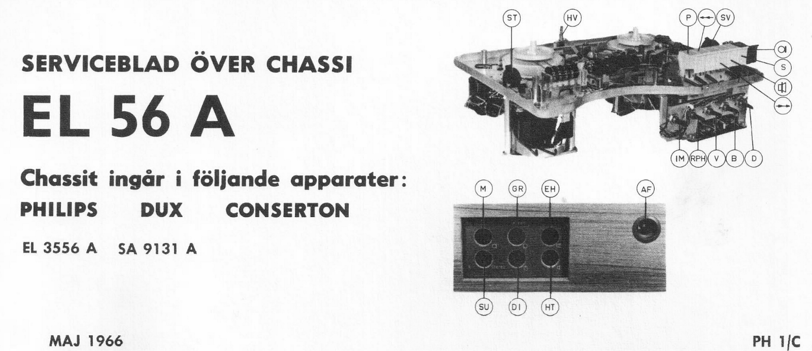 Philips EL56a Schematic