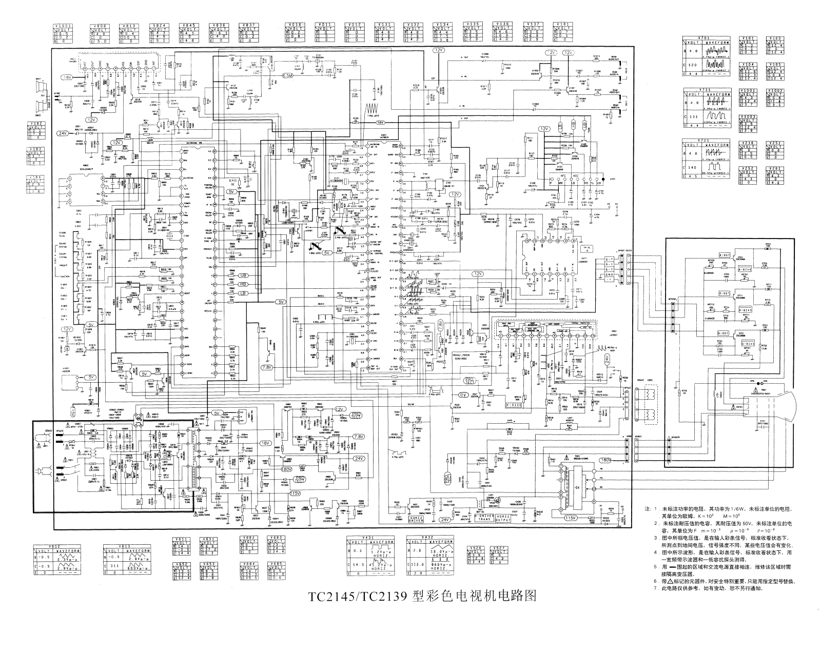 Hisense TC2145, TC2139, LA7687A Schematic