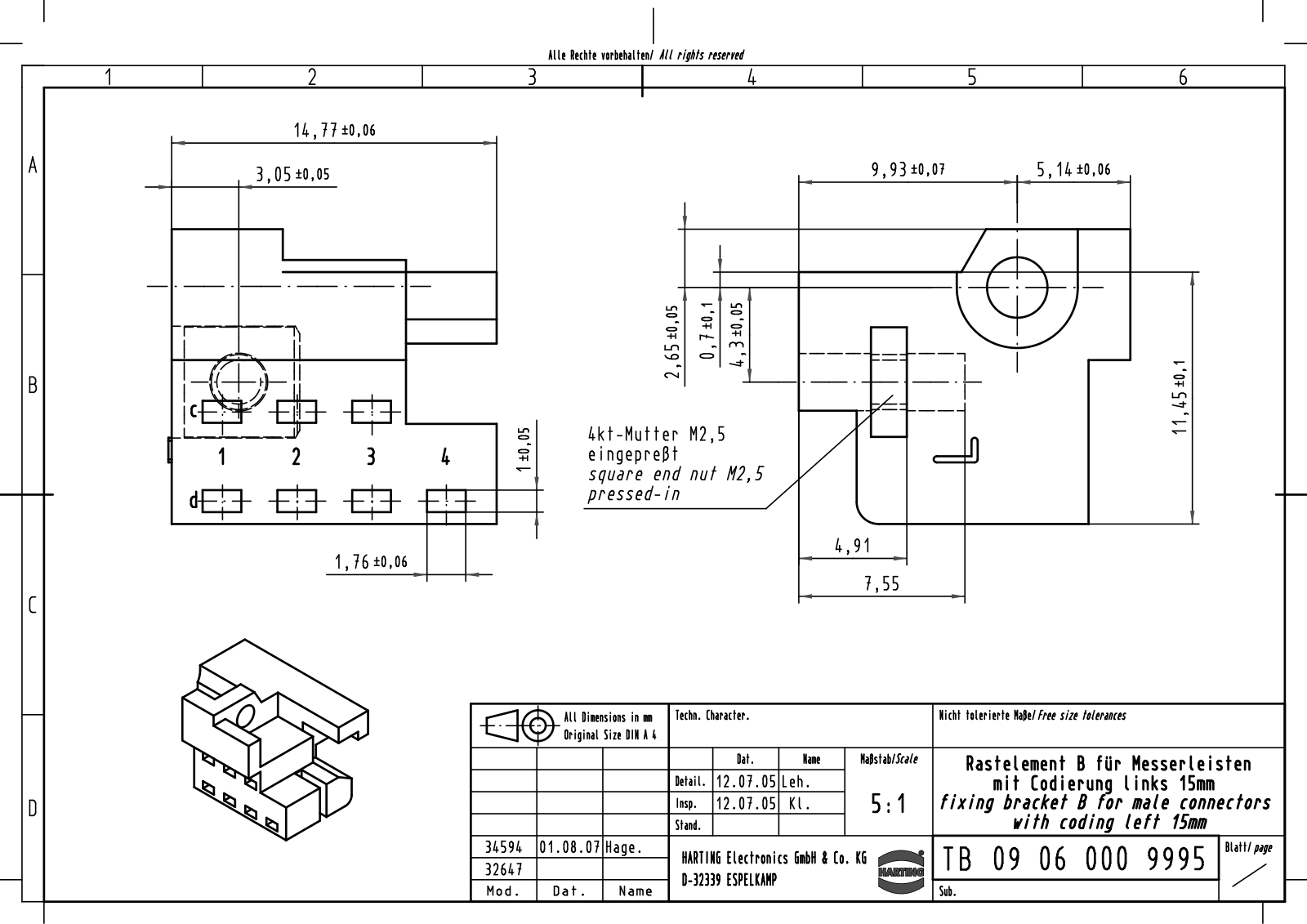 HARTING 0906 000 9995 Datasheet - ManualMachine.com