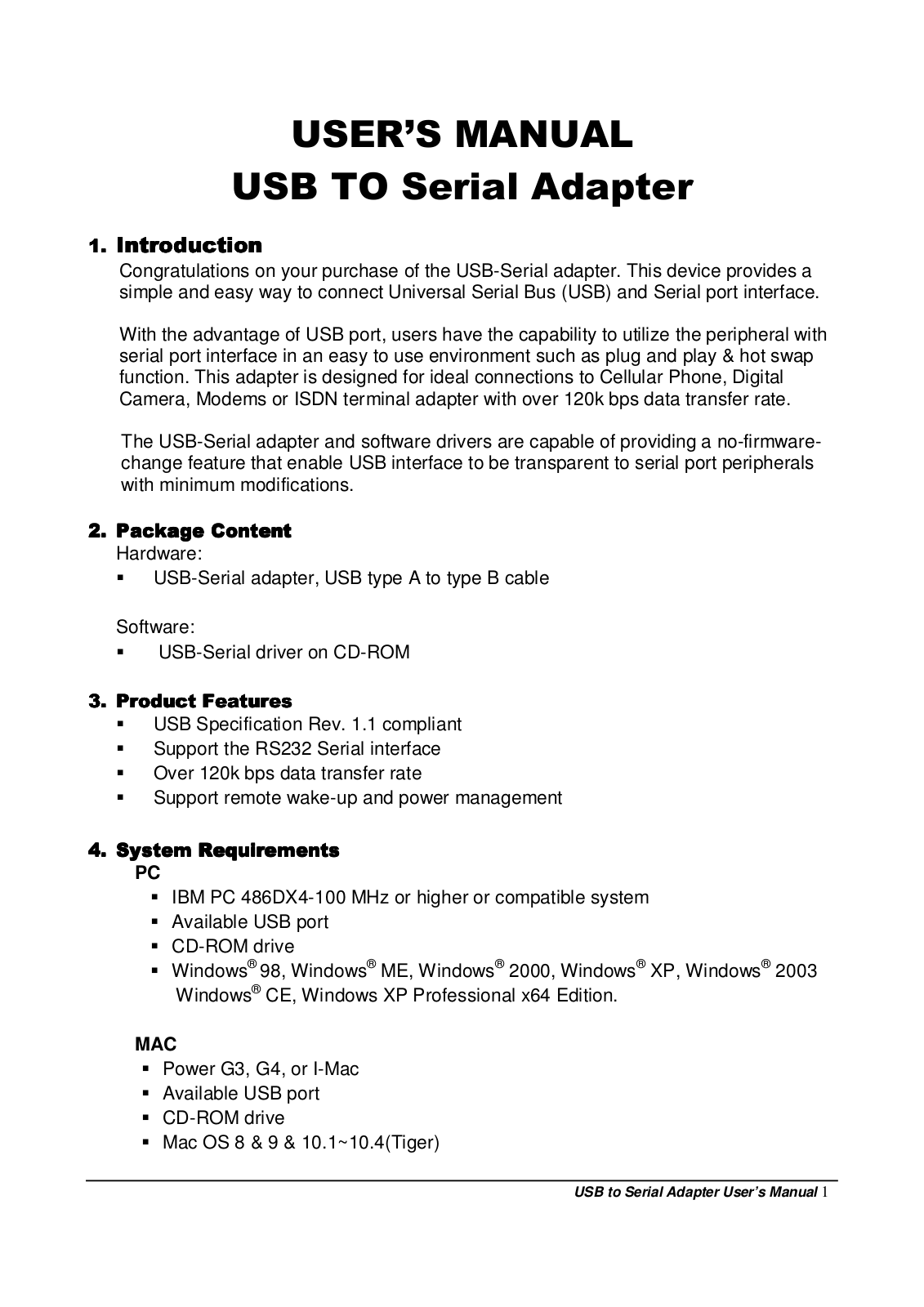 BAFO BF-812 User Manual