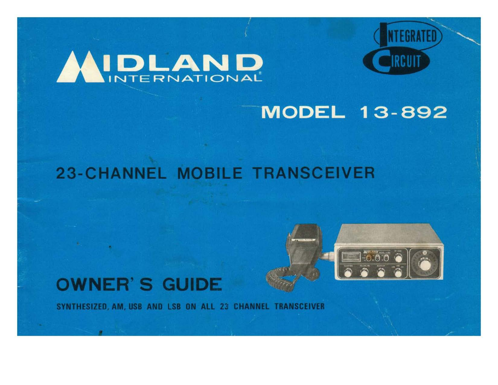 Midland 13-892 Service Manual